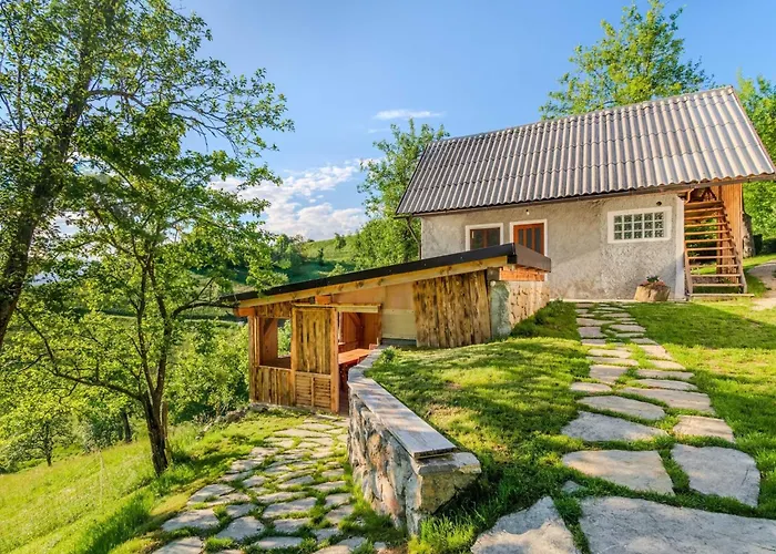 Nature Hideaway Homes With Sauna - One Bedroom Vakantiehuis Slap ob Idrijci